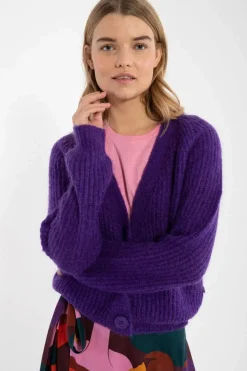 Danadorable Wool Cardigan Purple