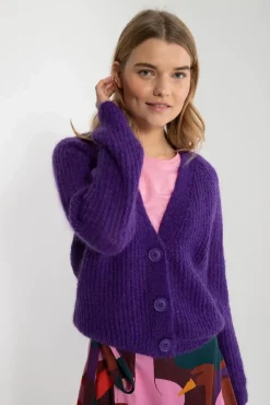 Danadorable Wool Cardigan Purple