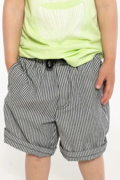 Danalfred Searsucker Shorts Black/Chalk