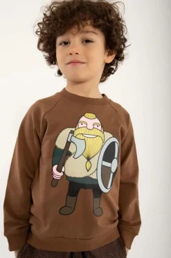 Danamerika Sweat Brown Beige Harald Din Ven
