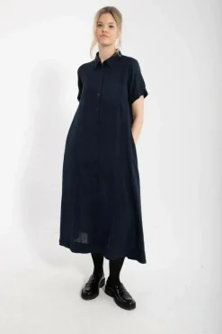 Danapril Ss Dress Dk Navy