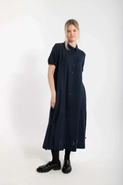 Danapril Ss Dress Dk Navy