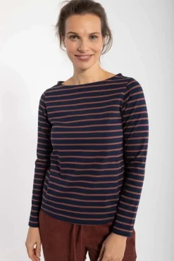 Danebenedikte Tee Dk Navy/Beige Rose