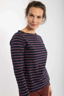 Danebenedikte Tee Dk Navy/Beige Rose