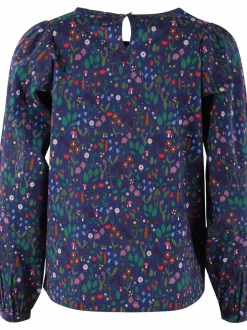 Danebette Poplin Shirt Grey Marine Botanical