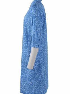 Danecarnation Poplin Dress Cold Blue/Chalk Oats
