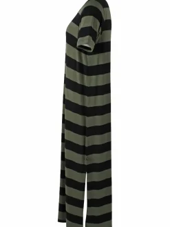 Danecasilda Viscose Dress Black/Dk Army