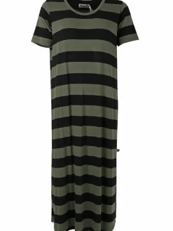 Danecasilda Viscose Dress Black/Dk Army