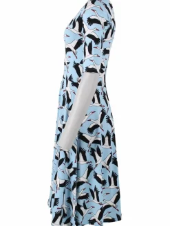 Danecharlotte Cotton Dress Light Blue Stork