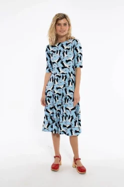 Danecharlotte Cotton Dress Light Blue Stork
