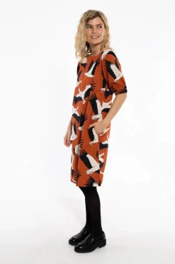 Danedal Dress Rust Big Stork