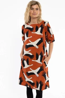Danedal Dress Rust Big Stork