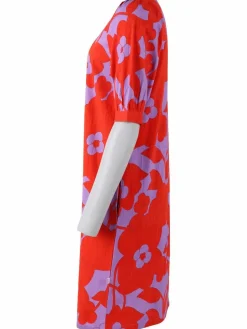 Danedal Dress Soft Viola/Bright Red Bloom Boom