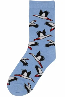 Danedanmark Kids Socks Lt Blue Storks