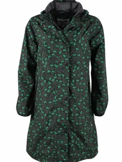 Danedith Rainjacket Black/Khaki Fleurie
