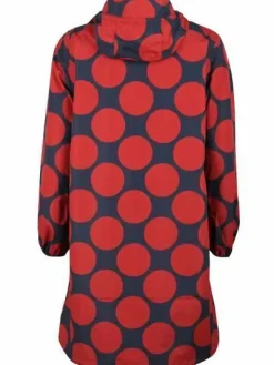 Danedith Rainjacket Dk Navy/Dk Rust Megadot