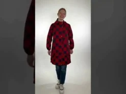 Danedith Rainjacket Dk Navy/Dk Rust Megadot