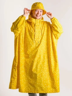 Danedream Drops Rain Poncho Dark Yellow Fleurie
