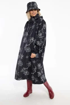 Danedream Drops Rain Poncho Black Hemlock