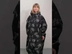 Danedream Drops Rain Poncho Black Hemlock