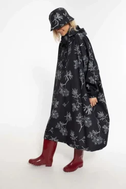 Danedream Drops Rain Poncho Black Hemlock