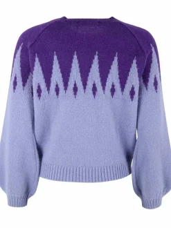 Danefantastic Icicles Wool Sweater Ice Viola/Purple