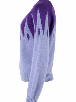Danefantastic Icicles Wool Sweater Ice Viola/Purple