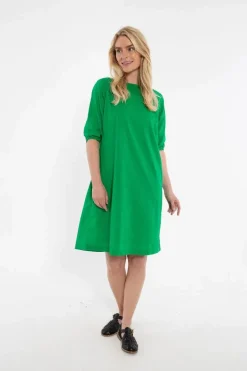 Danefresia Cotton Dot Dress Green