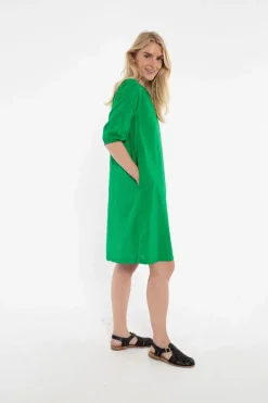 Danefresia Cotton Dot Dress Green