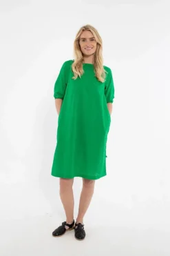 Danefresia Cotton Dot Dress Green