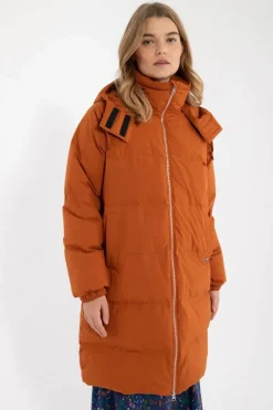 Daneget Down Winter Coat Rust