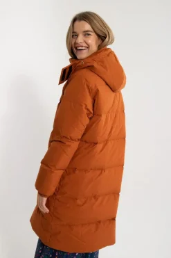 Daneget Down Winter Coat Rust