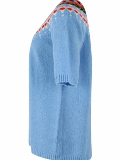 Danegooddeed Wool Sweater Tee Iceblue