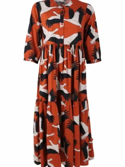 Danegoodie Dress Rust Big Stork