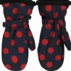 Danehandy Mittens Dark Navy/Dark Rust Dots