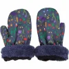 Danehandy Mittens Grey Marine Botanical