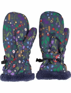 Danehandy Mittens Grey Marine Botanical