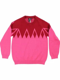 Daneheaven Sweater Dk Red/Rasberry Sorbet
