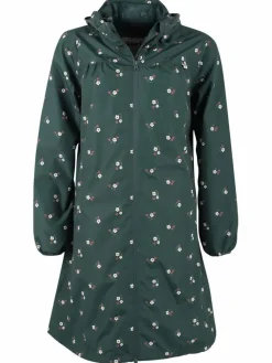 Danehelen Rainjacket Deep Forest Miniflower
