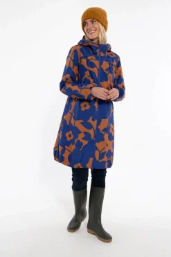 Danehelen Rainjacket Occer/Royal Blue Bloom Boom