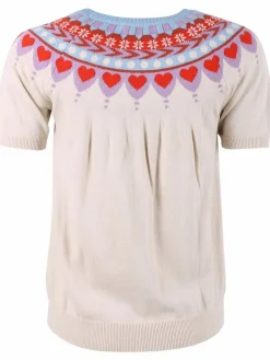 Danehope Cotton Knit Sweater Tee Chalk