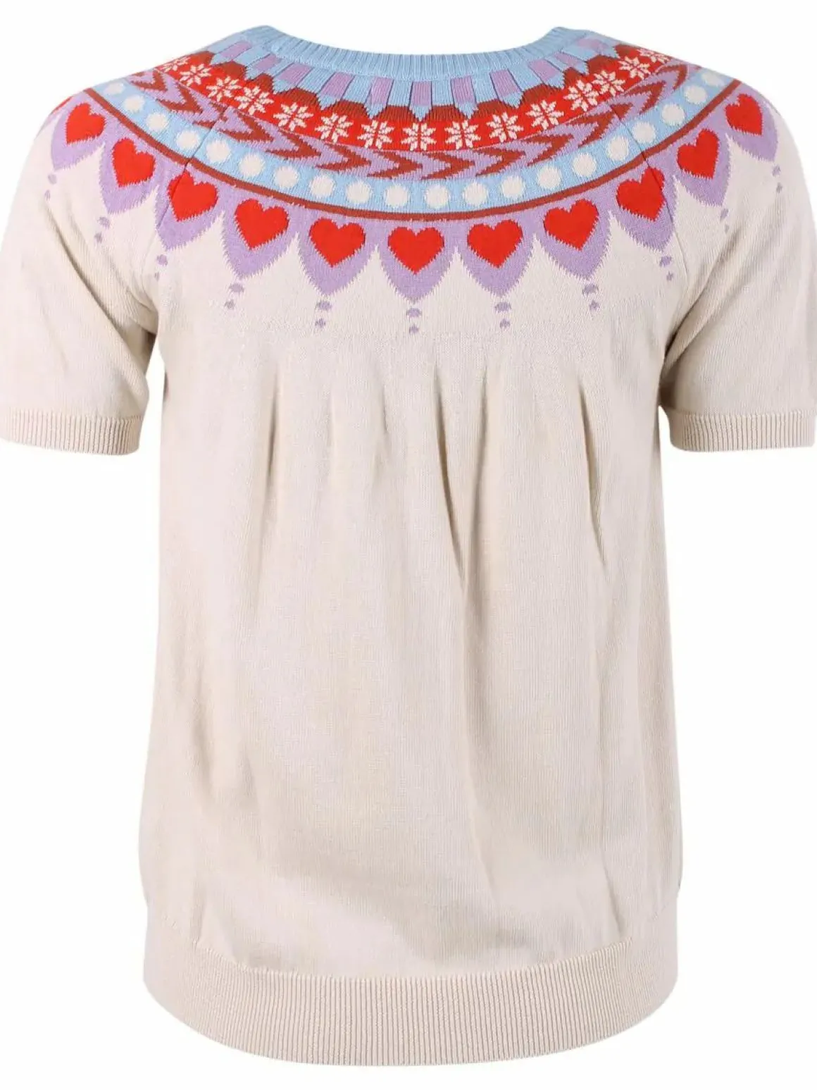 Danehope Cotton Knit Sweater Tee Chalk