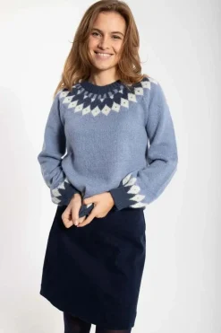 Danehot Stove Mohair Sweater Porcelaine/Chalk/Marine