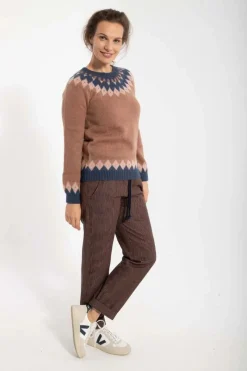 Danehot Stove Mohair Sweater Beige Rose/Powder Rose/Marine