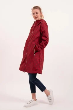 Danejane Softshell Dark Red/Red Dots