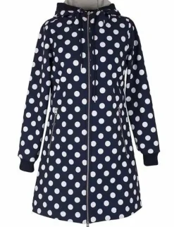 Danejane Softshell Navy/Offwhite Dots