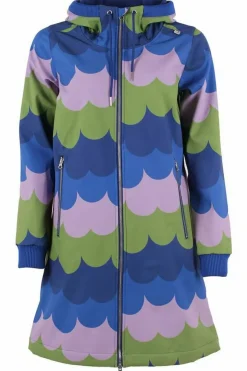 Danejane Softshell Olive/Soft Viola Puffy Clouds