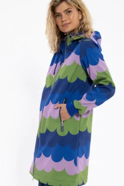 Danejane Softshell Olive/Soft Viola Puffy Clouds