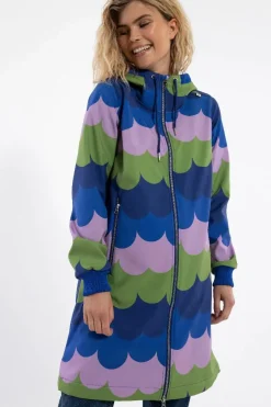 Danejane Softshell Olive/Soft Viola Puffy Clouds