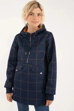 Danejohanne Thermo Anorak Navy/Occer Large Plaid
